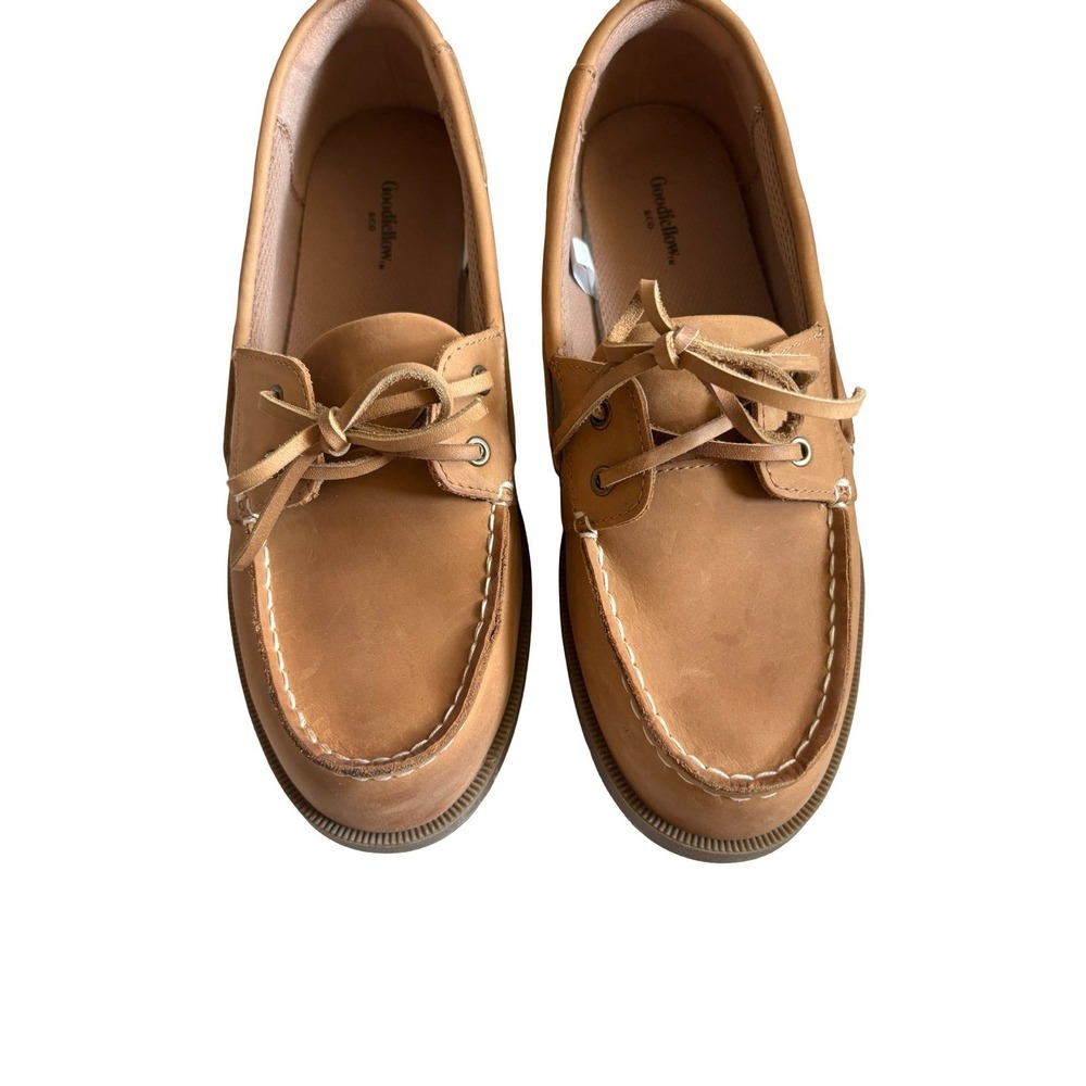 Goodfellow & Co Bennett Leather Boat Shoes Men's 10 w/ Box